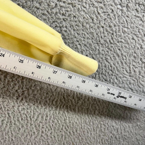 Vintage 70s Bomber Jacket Mens Small Yellow Zip Bomber Talon Pockets Lightweight - Picture 5 of 10